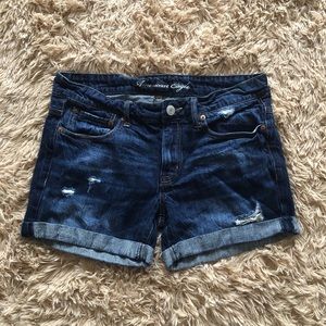 AE Dark Wash Denim Shorts